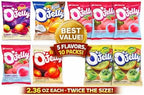 Korean Fruit Jelly Candy Variety Pack – Chewy Gummy Snacks, 5 Flavors (Grape, Plum, Peach, Kiwi, Coco Mango) – Large 2.36 oz Bags (10 PACK)