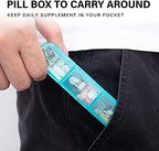 Daviky Pill Organizer 3 Times a Day, Daily Pill Box 7 Day, Weekly Cases Medicine Organizers to Hold Vitamins and Medication