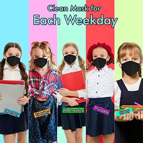 comfso 5Pack (S/XS) Child Kids Cloth Reusable Washable Face Mask Breathable with Adjustable Ear Loop