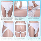 Geiserailie 3 Pcs Urinals for Men Urine Collection Bag Catheter for Men Urinary Incontinence Kit Reusable Silicone Urine Collector Portable Wearable Male Incontinence Products for Elderly Bedridden