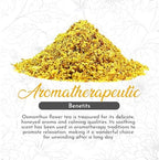 Green Hill Tea Osmanthus Flower Dried – Premium– Fragrant Osmanthus Dried Flowers -Loose Leaf Tea – 100% Pure, Natural, Non-GMO – Great for Brewing, Baking & Infusions 4 OZ
