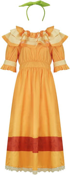 PAINEOMN Mirabel Dolores Pepa Luisa Costume Dress for Women Adult Madrigal Family Cosplay Outfit for Halloween
