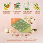 ACORUS Tea Party with 4 Different Flavors | Tea Set | 40 Count Natural Rooibos, Black Tea, Green Tea Packs with Beautiful Gift Box | Tea Bags Variety Pack