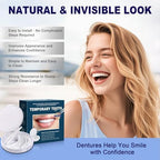 Temporary Snap-On Veneers for Adults – Instant Smile Makeover with Reusable Cosmetic Teeth Covers – Comfort-Fit, Non-Medical Smile Enhancer for Men and Women