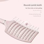 Air Cushion Hair Brush, Professional Massage Comb for All Hair Types, Anti-Hair Loss Styling Tool with Fluffy Design Pink