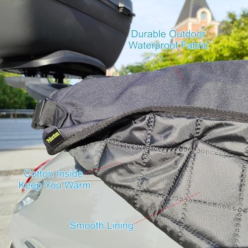 Scooter Leg Cover Winter Waterproof, Universal Scooter Leg Warmer Apron Leg Protector, Windproof Leg Blanket Rain Cover for Motorbike.