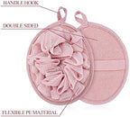 Boao 6 Pcs Bath Shower Pouf Sponge Mesh Pouf Shower Ball Exfoliating Body Sponge Pad Scrubber Glove with Flower Bath Ball (Multi-Color)