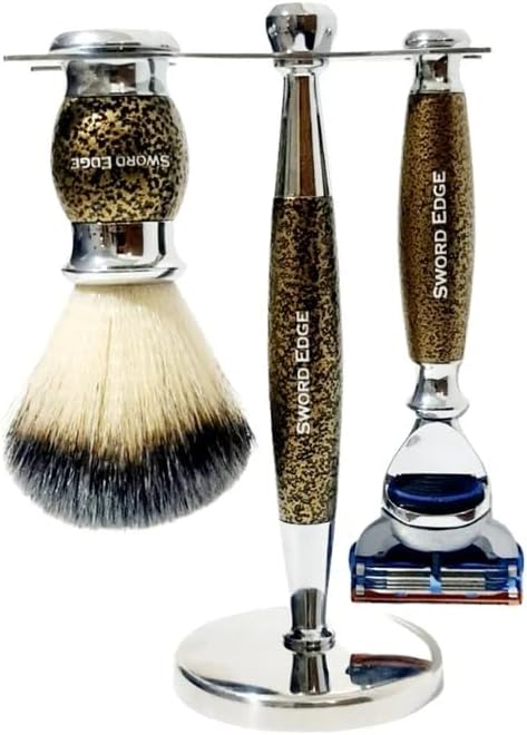 SWORD EDGE Add a touch of sophistication to your grooming space Fusion 5 compatible shaving set Nesva5
