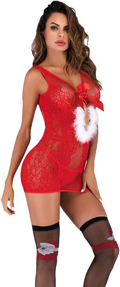 Sexy Adult Costumes for Women Striptease Sexy Set Sexy Clothes for Honeymoon Grid Bodysuit Christmas Party Lovely