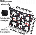 WZMPA Funny Dentist Cosmetic Bag Dental Assistant Gift Dental Hygienist Makeup Zipper Pouch Bag Dentist Graduation Gift (Dentist)