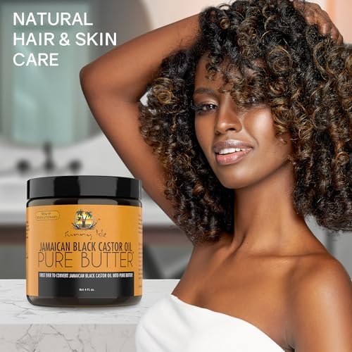 Sunny Isle Jamaican Black Castor Oil Pure Butter - Natural Moisturizing for Dry Skin & Hair - 4oz