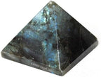 Labradorite 1 to 1.5 inch Natural Pyramid Carved Chakra Healing Crystal Reiki Stone Gemstone Radiation Deflection Home Decor Gift Decoration Crafts (Labradorite)
