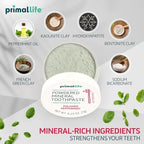 Primal Life Organics - Dirty Mouth Toothpowder, Tooth Cleaning Powder, Flavored Essential Oils with Natural Kaolin & Bentonite Clay, Good for 200+ Brushings, Organic, Vegan (Peppermint, 0.25 oz)