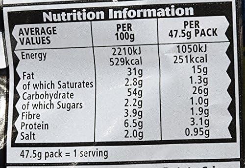 McCoys Salt And Vinegar, 47.5 g