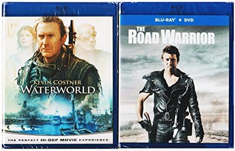 End Of Days Apocalyptic Double Feature- The Road Warrior & Waterworld 2 Pack Blu-Ray Bundle