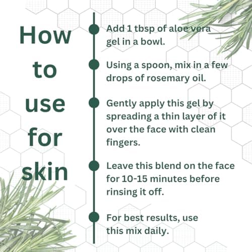 Deve Herbes Pure Rosemary Essential Oil (Rosmarinus officinalis) Steam Distilled 630ml (21 oz)
