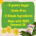 Barnana - Organic Plantain Chips, Himalayan Pink Salt, Healthy Snack Made With 100% Coconut Oil, Non-GMO, Potato Chip Alternative, Zero Sugar, Paleo, Grain-Free, USDA Organic, Vegan (2 oz, 6-Pack)