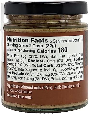 Nutural World - Crunchy Smoked Almond spread 6 Oz (170g) Great Taste Award Winner