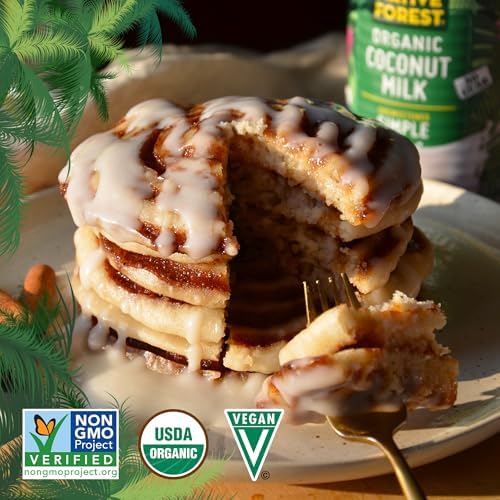 Native Forest Organic Coconut Milk Unsweetened - Coconut Milk Canned, Unsweetened Coconut Milk Organic, Simple - 13.5 Fl Oz (Pack of 6)