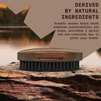 Striking Viking Beard Brush for Men - 4.3 in Beech Wood Handle, Brown - Boar Bristle Beard Brush & Grooming Brush - Travel Size Pocket Groomer
