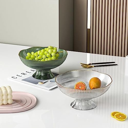 Fruit Bowls Fruit Tray Home Living Room Coffee Table Fruit Basket Candy Tray Snack Placement Tray Snack Tray with Base Fruit Basket (Color : Gris)