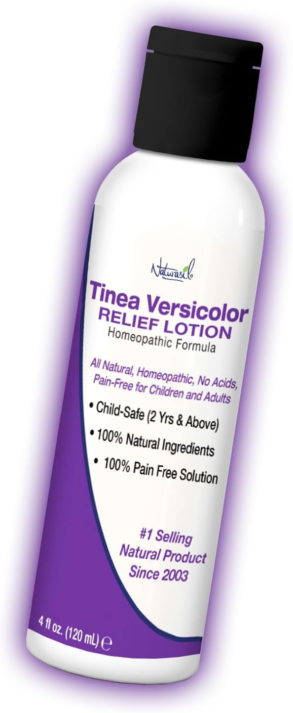 Naturasil Tinea Versicolor Treatment Lotion - Max-Strength 10x Sulfur Lotion for Fast-Acting Antifungal Relief | Soothes and Restores Skin Health 113g