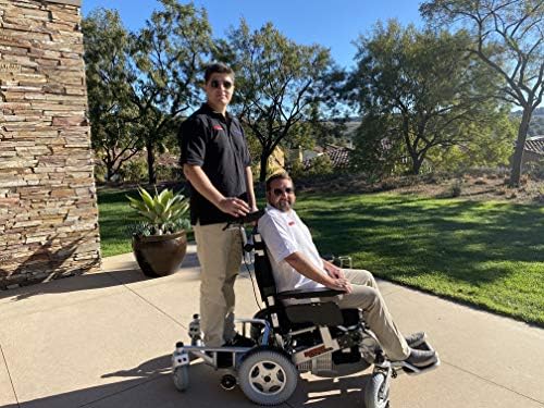 Porto Mobility Ranger The Beast Ultra Heavy Duty Foldable Electric Wheelchair Holds 500lbs 400W Horse Power Dual Motor Folding All Terrain Power Wheelchair
