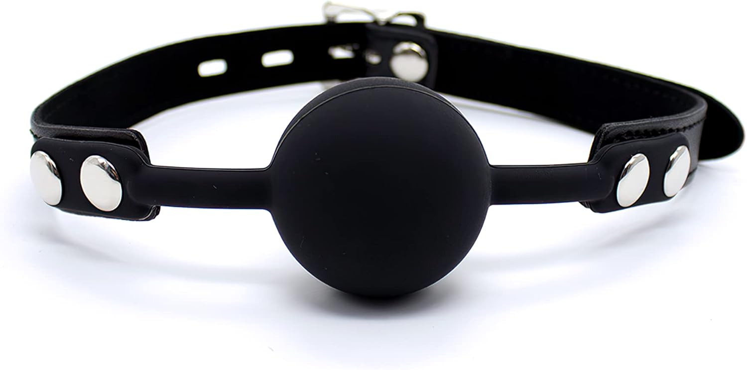 Silicone Mouth Ball Plug for Bedroom Play, Adjustable Size for Universal Fit, Accessory for Couples