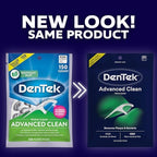 DenTek Advanced Clean Floss Picks with No Break & No Shred Dental Floss, Plaque Remover, 150 Count