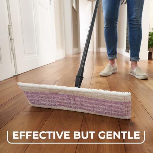 Vileda Ultramax Care Complete Set, Floor Mop with Handle, Bucket with PowerPress, for Sensitive Floors, 100% Recycled Microfibre, Quick-Drying Floor
