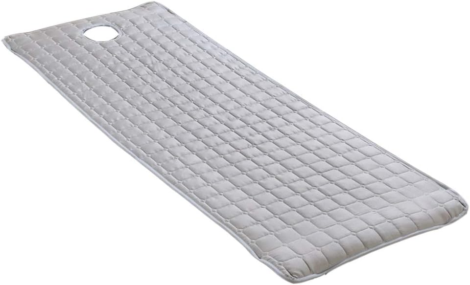Massage Bed Cover SPA Treatment Couch Mattresses with Breath Hole, Gray, 180x60cm