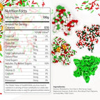 Christmas Sprinkles for Cake Decorating, 160g/5.64oz, Red & White & Green Sprinkles Mix, Christmas Tree Bells, Cake Decorations, Baking, Cupcake, Cookies Topper, Foodgrade