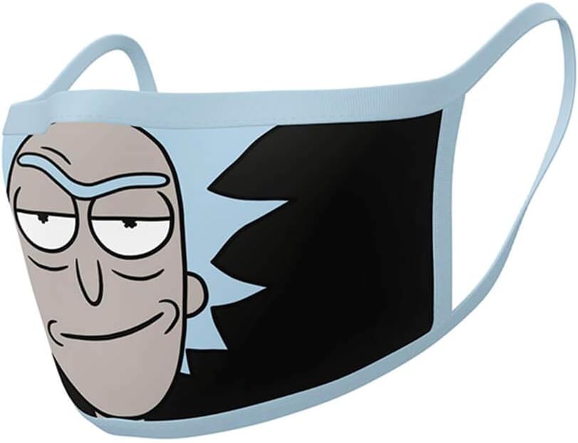 Official Rick & Morty Rick Face Masks (2 Pack)