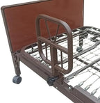 AireMed Bed Assist Rails (Set of 2) – Fits Some Metal Hospital Beds – for Repositioning & Getting in and Out of Bed Safely – Hospital Bed Rail, Safety Assist Medical Rail for Seniors & Elderly (Brown)