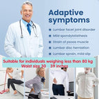 Manual Lumbar Traction Device for Lower Back Pain Relief, Wearable Spinal Decompression System for Herniated Disc, Sciatica & Home Therapy