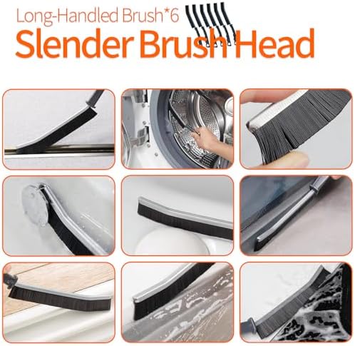 20 PCS Crevice Cleaning Brush Set - Multi-Purpose Hard Bristle Brushes for Deep Cleaning Kitchen, Bathroom, Grout, Sink, Cup, Blender, Corners, Tight Spaces