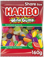 Haribo Wine Gums Gummy Candy 160 Grams (2 Pack)