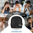 Migraine Relief Cap, All Around Gel Covered Reusable Headache Relief Cap, Black Migraine Cap for Headache Relief, Puffy Eyes