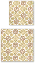 IHR Ideal Home Range Party Napkins Disposable 3-Ply Paper Lunch Napkin Pack, 6.5" x 6.5", Ornament (Gold), 20-Count
