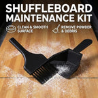 Sun-Glo Shuffleboard Sand - Shuffleboard Powder Wax with Mini Dustpan and Mini Brush Set, 2 Pack (16oz/Each) SunGlo #1 Super Glide (Fast Speed)