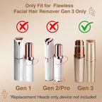 Gen 3 Replacement Heads for Flawless Facial Hair Remover,Razor Heads Compatible with Finishing Touch Flawless Facial Hair Remover,Shaver Head Replacement Blades for Facial Hair Removal for Women