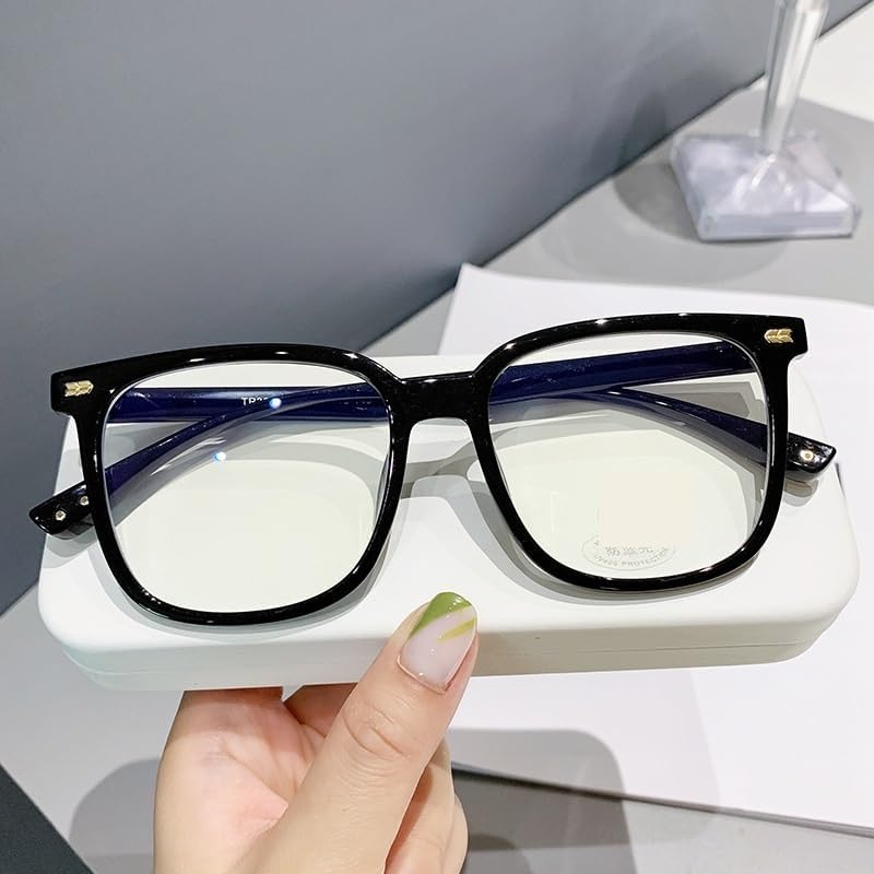 Computer Readers Fatigue Relieve Oversized Reading Glasses Blue Light Blocking Flat Light Mirror Presbyopic Glasses
