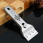 1 PC Stainless Steel Cleaning Scraper, Multi-Use Tool for Removing Stubborn Dirt (Silvery)