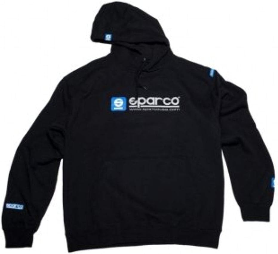 Sparco SP03100NR2M WWW Medium Black Hooded Sweatshirt