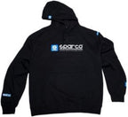 Sparco SP03100NR2M WWW Medium Black Hooded Sweatshirt