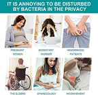 Sitz Bath for Toilet Seat with Hand Massage Flusher - Foldable Sitz Bath for Hemorrhoids and Postpartum Care, Designed for Perineum Soaking, Hemorrhoid, and Anal Inflammation Treatment