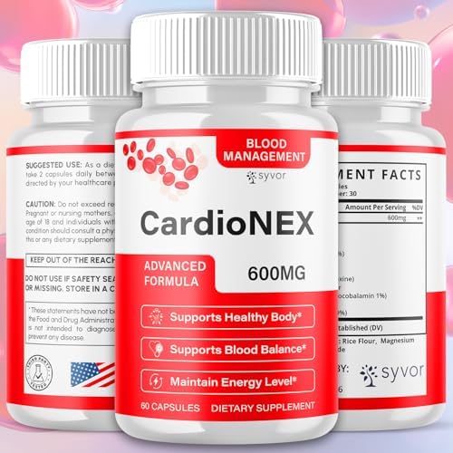 (2 Pack) CardioNex Capsules, Official Cardio Nex Blood Health Support Pills With All Natural Ingredients, CardioNex Advanced Health Support Formula with Premium Vitamins for Women & Men (120 Capsules)