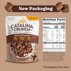 Catalina Crunch Protein Cereal - Sugar Free Breakfast Cereal with 11g of Protein - Gluten Free - Dark Chocolate - 9 oz. Bag (Pack of 1) (Packaging May Vary)