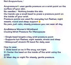 AcuBalance Women's Menopause Relief Wristband - Black Cooling Acupressure Bracelet for Hot Flashes, Sleep, Mood, and Daily Support - Stretch Slip-On Comfort