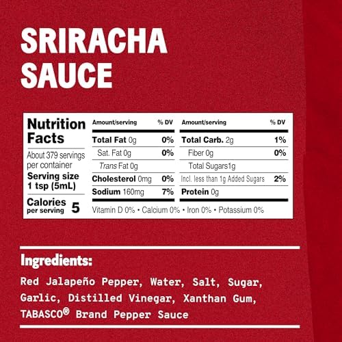 TABASCO® Brand Sriracha Sauce, 64 oz (Pack of 1)